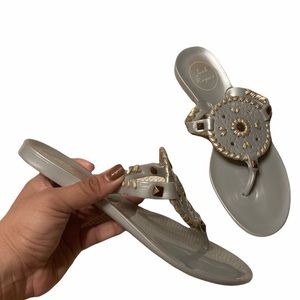 Jack Rogers Jelly Georgia Jelly Flip Flop Sandals Size 6